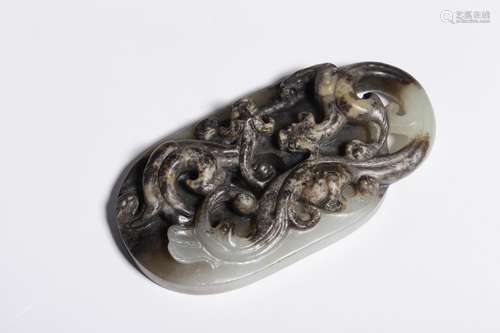 : hetian jade belt ooze therefore rompuyLong and 8.1 cm thic...