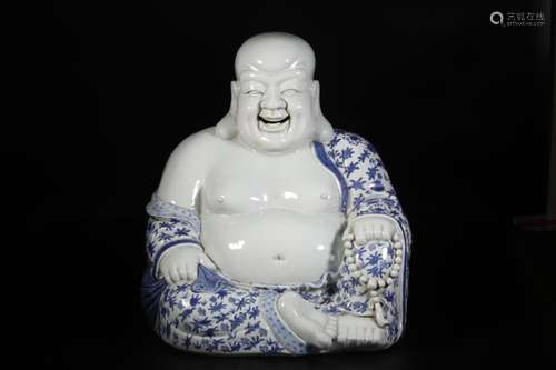 , blue and white maitreya statueSize: 44 33 cm wideMaitreya ...