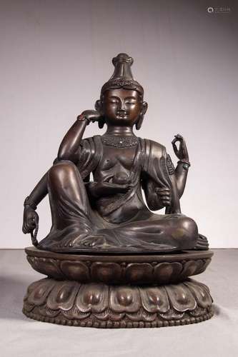 The essence of six arm guanyin statueSize: 23 cm tall, 19 cm...