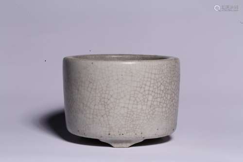 Imitation of elder brother glaze cylindrical furnace with th...