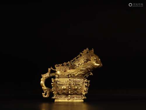 : gold beast ancient furnishing articlesSize: 12.7 cm long 1...