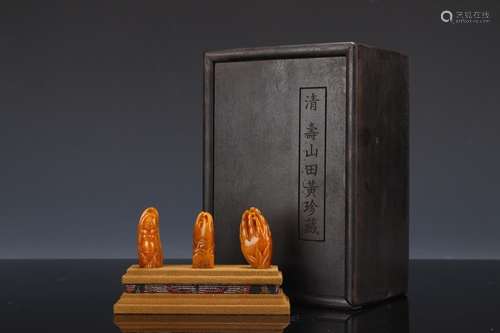 Maitreya: shou tian bergamot seal make groups of three parts...