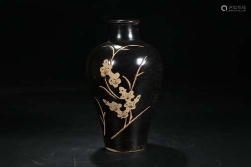 , ji kiln carved carved plum grain mei bottleSize: 20 abdomi...