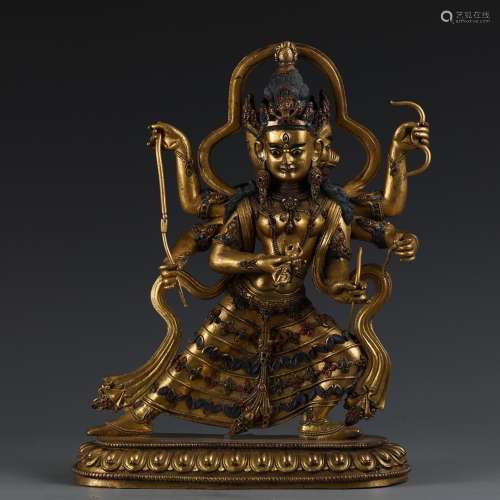 , copper Buddha statue24 thick size, high and wide 11 cm wei...