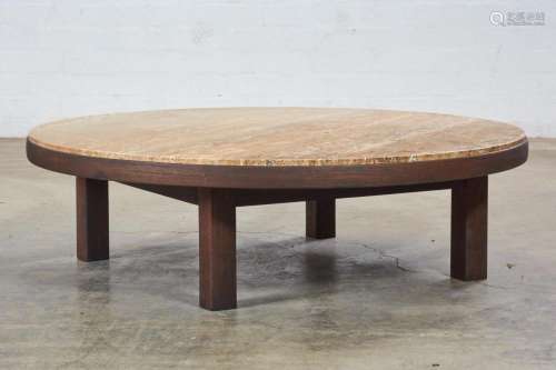 An Edward Wormley for Dunbar circular coffee table , mid 20t...