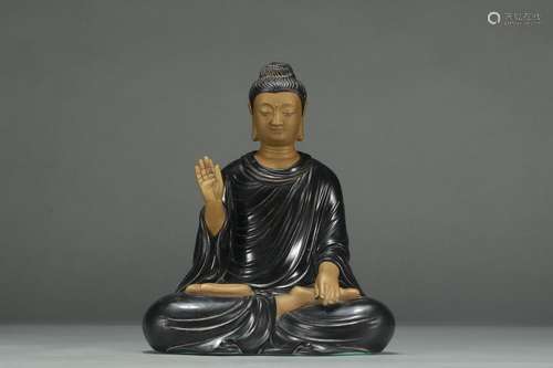 , "" black glaze colour Buddha statueSize: 23 18 a...