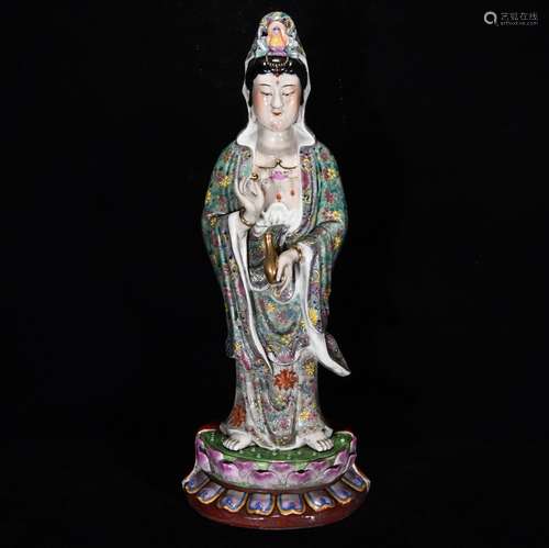 Zeng Long litres of pastel guanyin, 48 x 14,