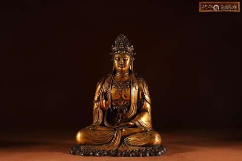 Precision casting copper foetus gold avalokitesvara caveSize...