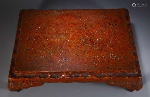 , lacquer tableSize and length of 45 width 33 12 cm high and...