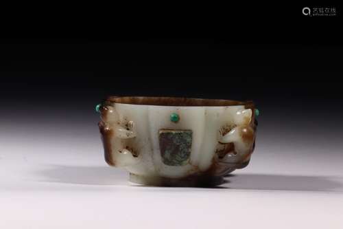 : ancient jade, child cylinder water jarSize: 4.2 cm high 11...