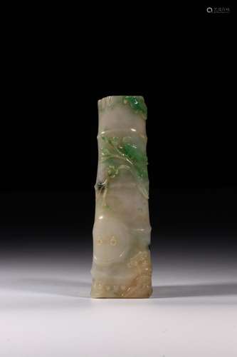 Jade: arm is put asideSize: 1.0 cm wide and 14.2 x 4.4 cm we...