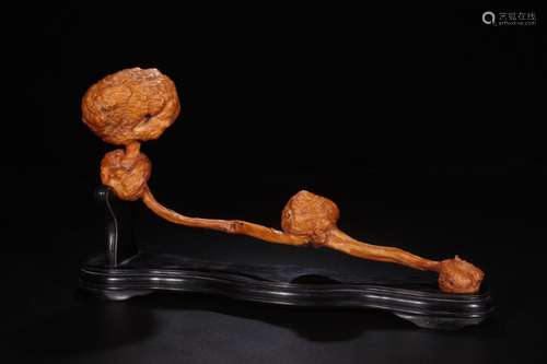 Scar: tumor ruyi (red sandalwood base)Size:Base with high 9....