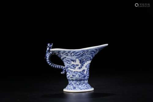 Leave the white dragon grain goblet, blue and whiteSize: 9.5...