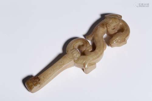 : hetian jade longnu bucklesWeighs 130 grams length 15.8 ㎝ 4...