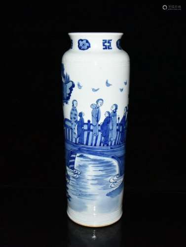 Stories of blue and white barrel 45 x15cm 1800 bottles