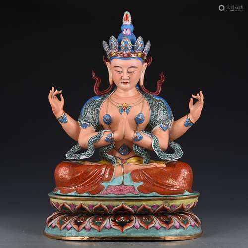 Late enamel paintbuddhist antiques antiques of ancientold go...