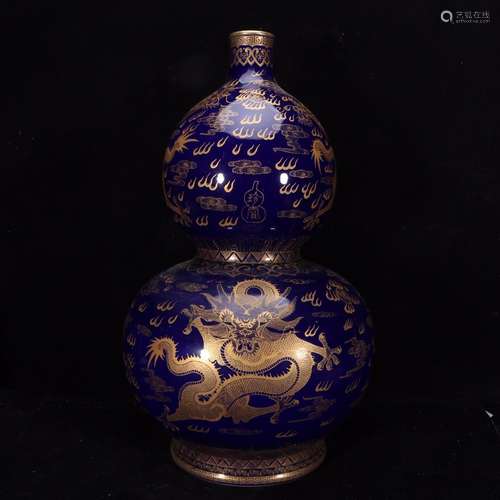 Blue and gold dragon bottle gourd27 * 51 cm9800