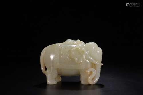 Furnishing articles: hetian jade seal hou worshipSize: 11 x ...