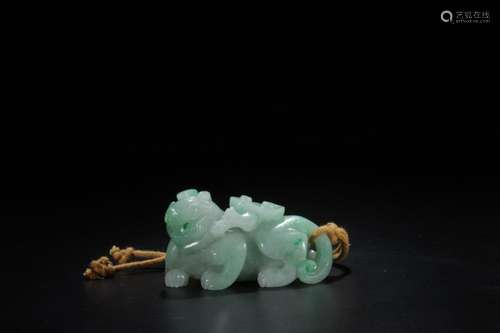 Jade:, benevolent furnishing articlesSize: high 8 cm long an...