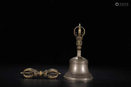 multiplier: copper vajra bell dorje is a set ofSize: the bel...