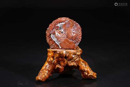 W number 4236: onyx stone carvings YunFeng grain furnishing ...