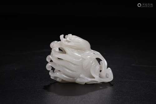 W number 4132Hetian jade engraved look bergamot furnishing a...