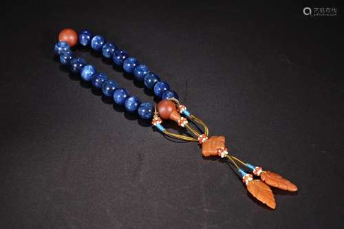 W number 421918 seed with lapis lazuliSize: bead diameter 1....