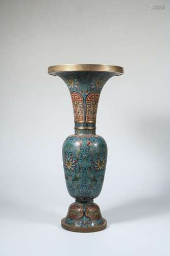 Cloisonne beast grain flower vase with flowersSize: diameter...