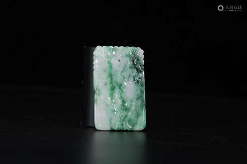 Violet jadeite, natural green material, colour and lustre is...