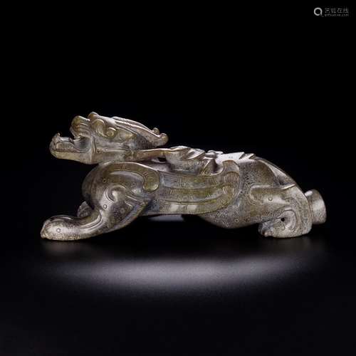 And Tian Shan fairy yu beast, the jade oil moisten, patina m...