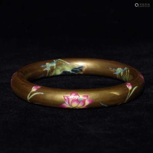 1.2 x6.2 jindi colored enamel floral print bracelet