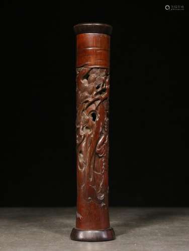 .Wen incense cone hand-carved bamboo characters scenerySize:...
