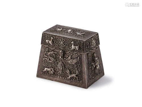 18世纪 银制法器盖盒