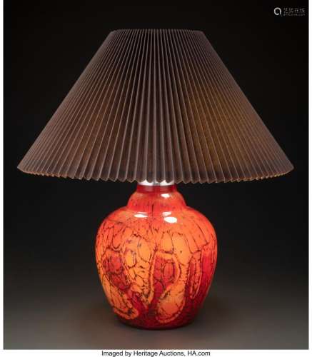 WMF (German, est. 1853) Ikora Lamp, circa 1930 Glass, chrome...