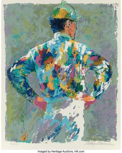 LeRoy Neiman (American, 1921-2012) Jockey Serigraph in color...