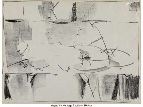 Balcomb Greene (American, 1904-1990) Untitled Charcoal on pa...