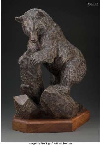 Gerald Balciar (American , 1942) Bear, 1994 Artist patinated...