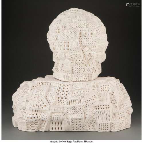 Alexander Ney (Russian-American, 1939) Bust, 1977 White Ital...