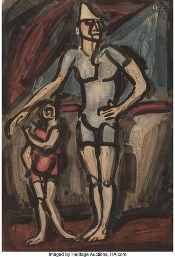 Georges Rouault (French, 1871-1958) Clown and Child (from An...