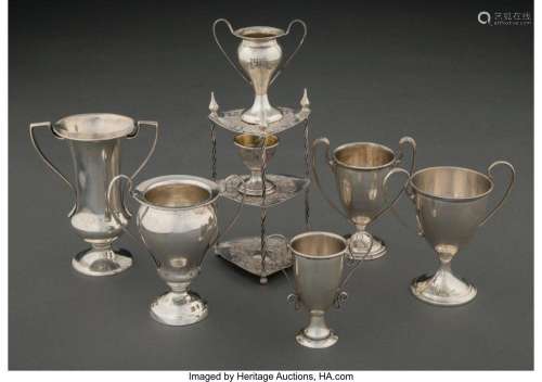 A Collection of Eight Silver Miniatures, 1852 and later Mark...