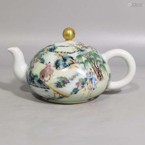 Pastel original poem JingQuanJing figure 8.3 long pot 15 the...