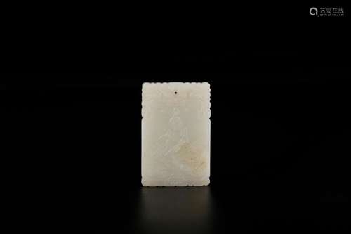 And hetian jade dharma across the seaSize: 4 x 6 cm weight: ...