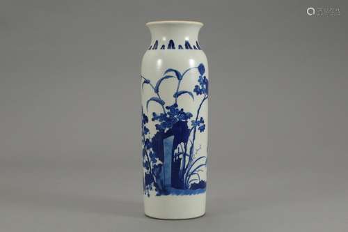 Blue and white flowers and birds, like the legsSize: high ab...