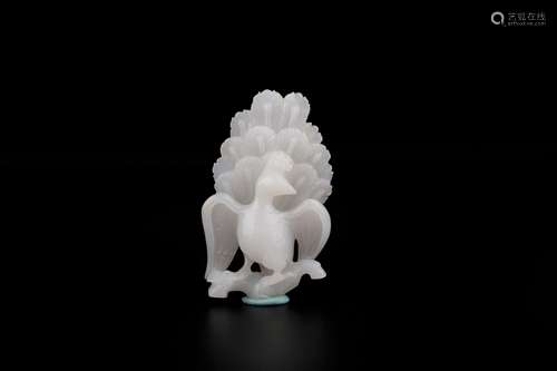 Furnishing articles, hotan jade the peacockSize: 6.5 * 2 * 1...