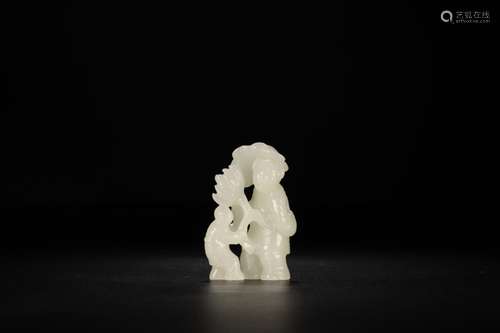 Furnishing articles, hotan jade lady boySize: 4 x2x6cm, weig...