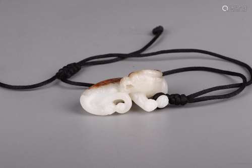 A: hetian jade belt ooze day John PaulLong 5 cm high 3.5 cm ...