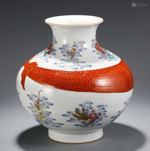 Bottle, colorful charactersSize, 24.3 22.3 cm in diameter we...