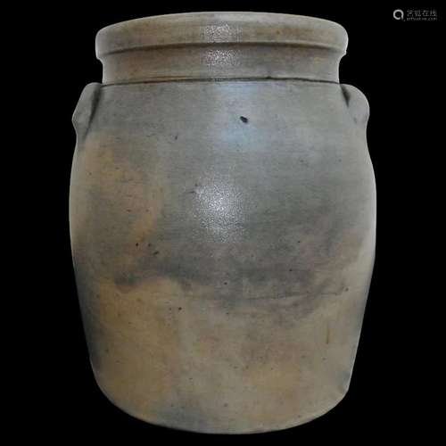 Early Texas Stoneware Crock - Churn Durham (Wilson) Pottery ...