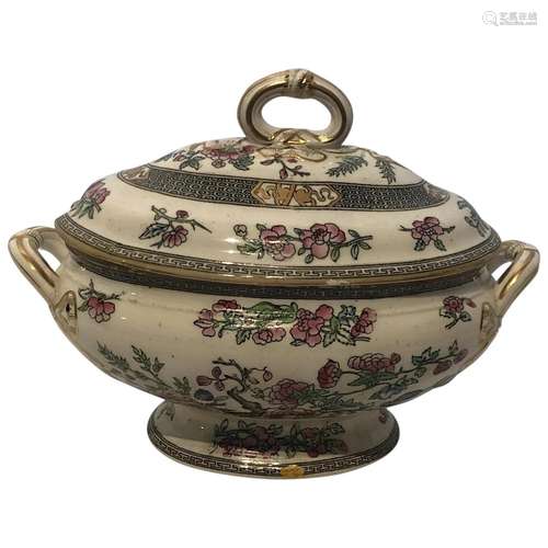 Minton Indian Tree Tureen - Late 19th Century