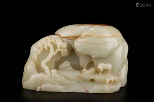 And hetian jade MuMaTu dashanzi furnishing articlesSize: 18 ...